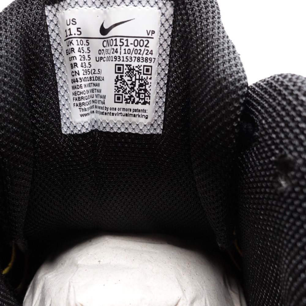 NEW Size 11.5 Men's Nike Shox TL Sneakers CN0151-002 Black/Dynamic Yellow-Silver - Picture 2 of 8